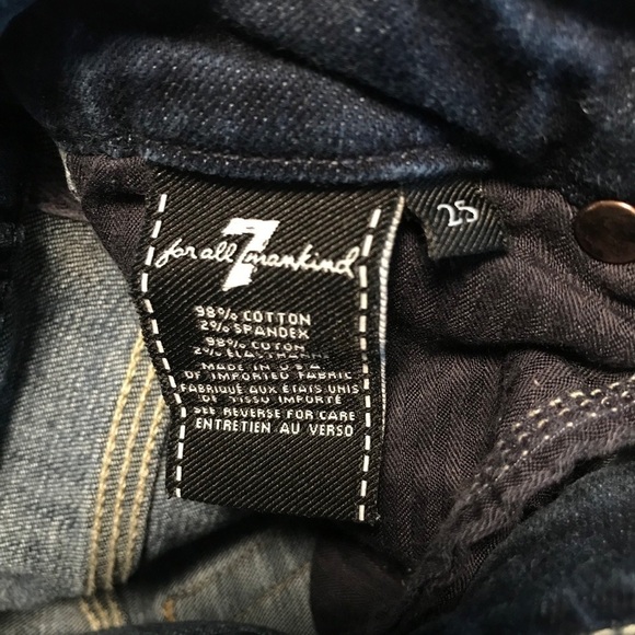 7FAM Cropped High Waist Vintage Straight Jeans - Picture 5 of 5